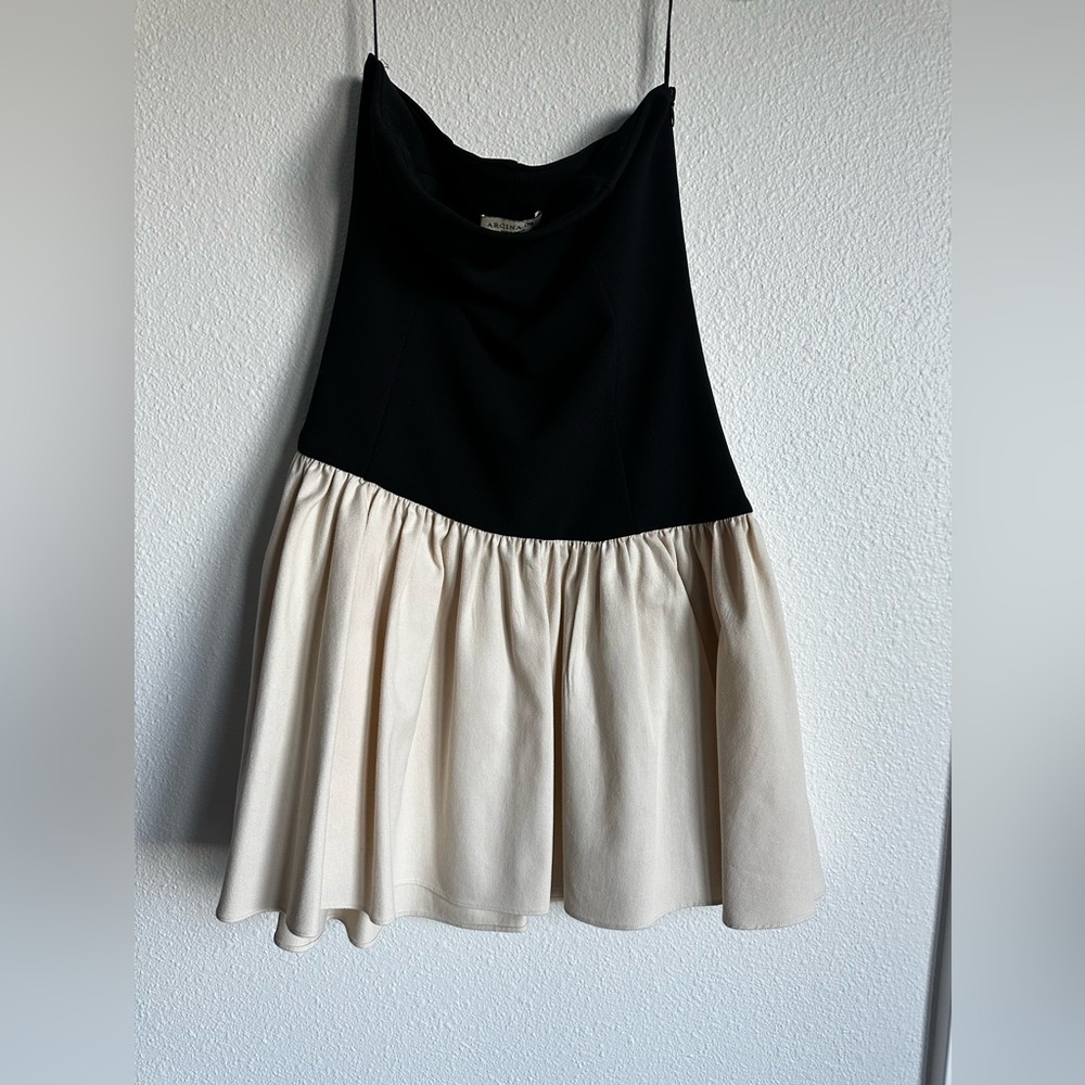 Arcina Ori Celine Dress Black & Cream - Picture 5 of 10
